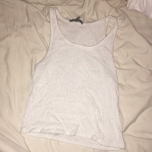 American eagle ribbed crop tank